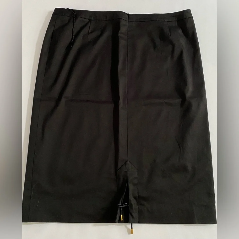 ESCADA Escada Skirt Black Pencil Cotton Skirt NWOT size Large size 44 - Picture 5 of 15